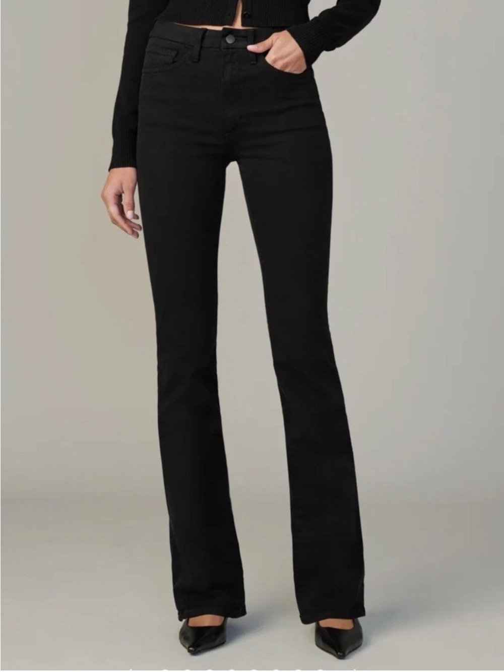Joe's The HI (Rise) Honey Curvy Bootcut Jeans Regan/Black Sz 23 NWT
